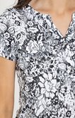 Tee-shirt imprimé col mao