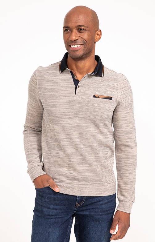 Polo manches longues Print