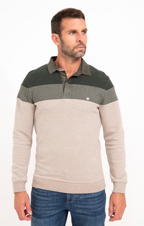 Polo manches longues Découpe