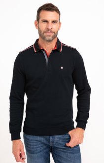 Polo manches longues Zip