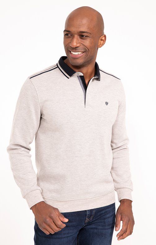 Polo manches longues Zip