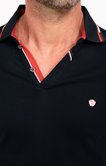 Polo manches longues Brique