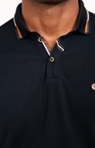 Polo manches longues Brique