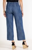 Pantalon lyocell motif fleur
