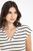 Tee-shirt rayé à manches courtes