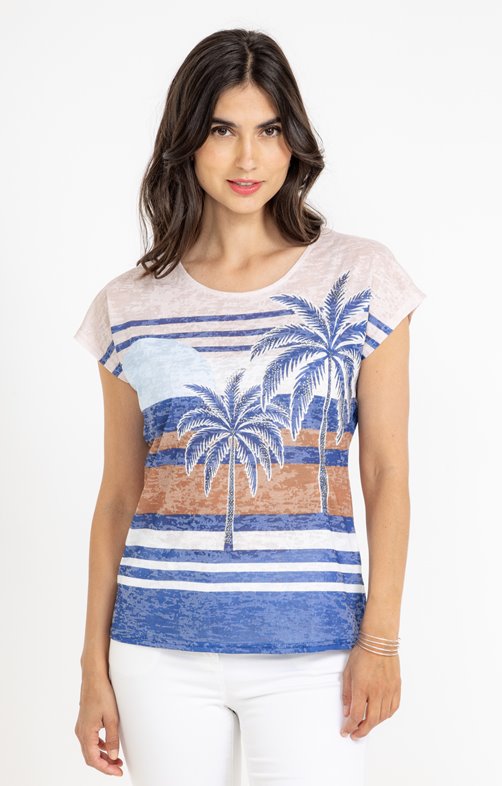 Tee-shirt imprimé à manches courtes