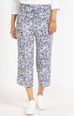Pantalon large en crépon imprimé