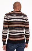 Pull col rond jacquard Losange