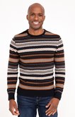 Pull col rond jacquard Losange