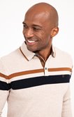Pull col polo Stripe