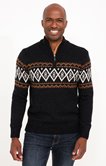 Pull col montant Jacquard
