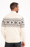 Pull col montant Jacquard Flocon