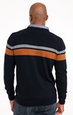 Pull double col polo Stripe