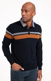 Pull double col polo Stripe