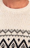 Pull col rond Jacquard