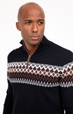 Pull col montant jacquard Mark