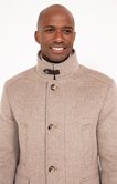 Manteau mi-long double fermeture Mandel