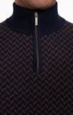 Pull col montant jacquard Fantaisie