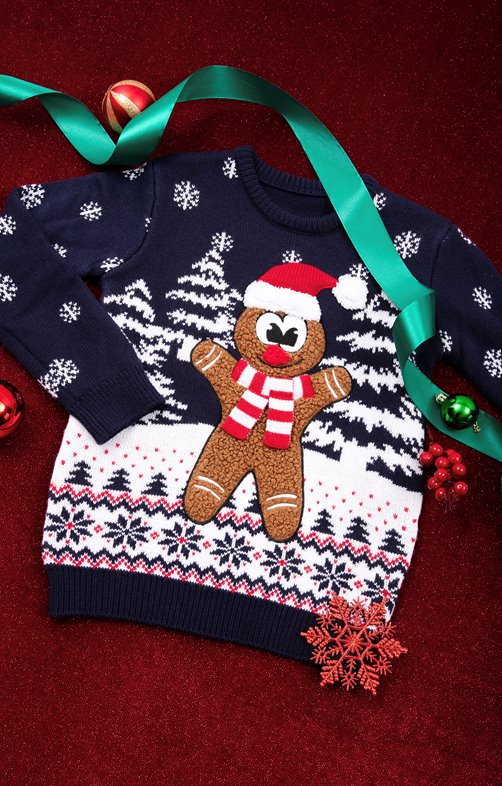 Pull Noël enfant Biscuit