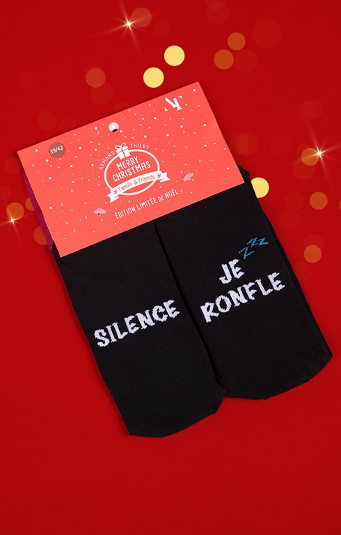 Chaussettes Silence je ronfle