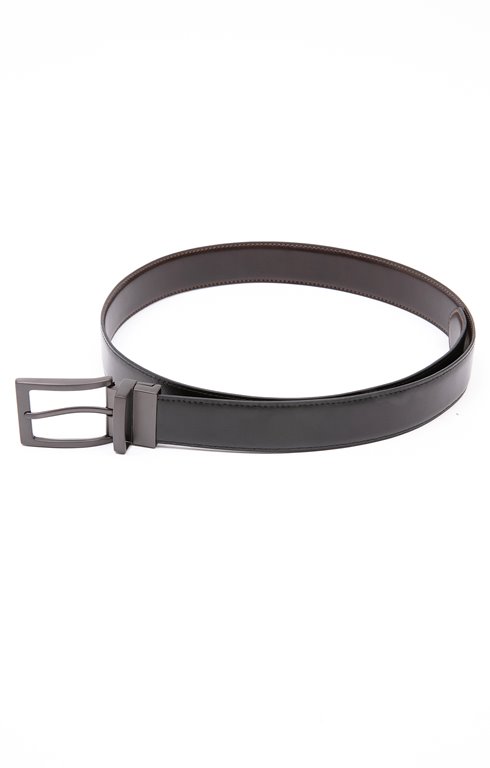 Ceinture boucle 35mm surpiqûre camel