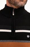 Pull col montant rayé Jamin