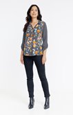 Chemise rayée imprimée
