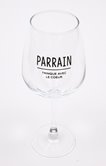 Coffret verre à vin parrain
