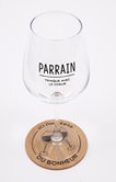 Coffret verre à vin parrain