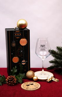 Coffret verre à vin papi