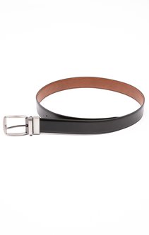 Ceinture en cuir réversible à boucle