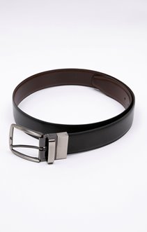 La large ceinture cuir texturé boucle D métallique | | Magasinez