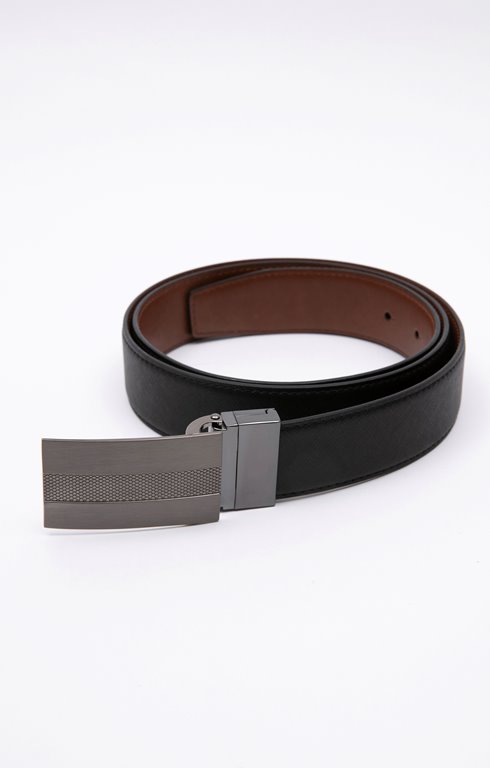 Ceinture en cuir homme à plaque