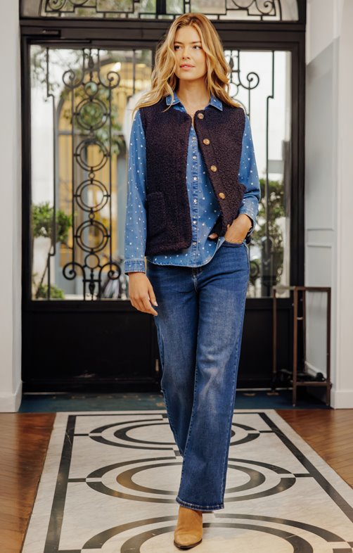 Pantalon denim stone large