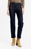 Pantalon denim brut large pont