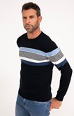 Pull col rond rayé Blueray