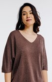 Pull maille brillante