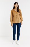 CHEMISE AVEC POCHES EN SUEDINE
