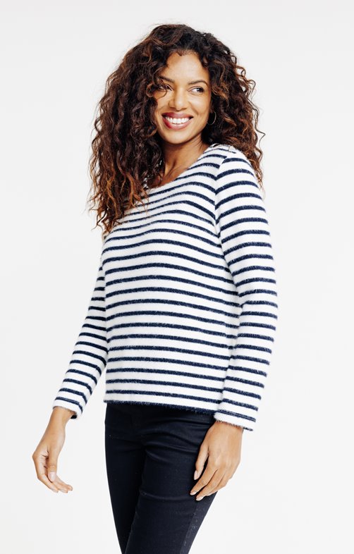 T-shirt rayé manches longues