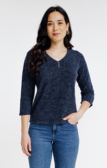 Pull matière fantaisie