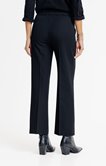 Pantalon de ville large bouton fantaisie