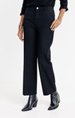 Pantalon de ville large bouton fantaisie