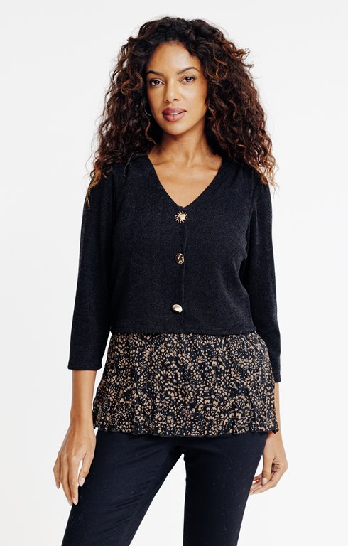 Tunique effet 2 en 1