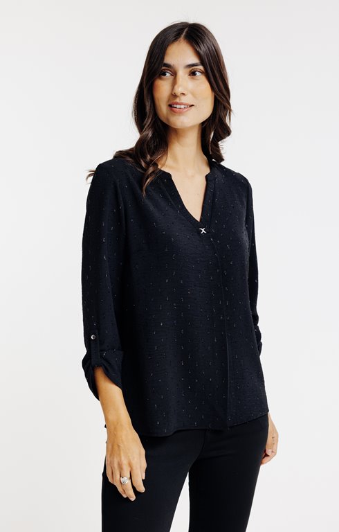 Tunique avec bijou et détails brillants