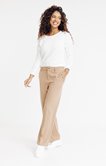 PANTALON VILLE BOUTON FANTAISIE