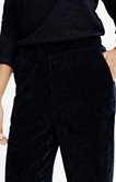 PANTALON LARGE EN VELOURS PAILLETTES
