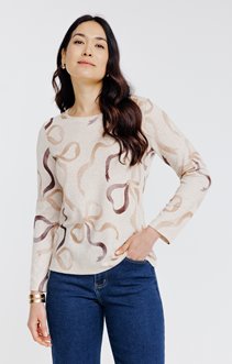 Tee-shirt imprimé manches longues