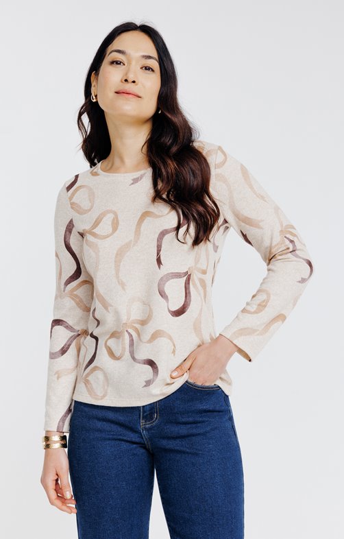 Tee-shirt imprimé manches longues