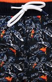 Short de bain perroquet court