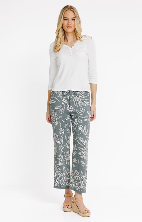 Pantacourt imprimé avec base